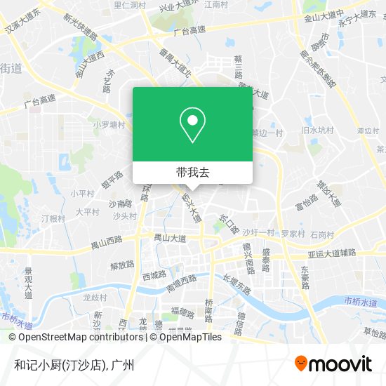和记小厨(汀沙店)地图