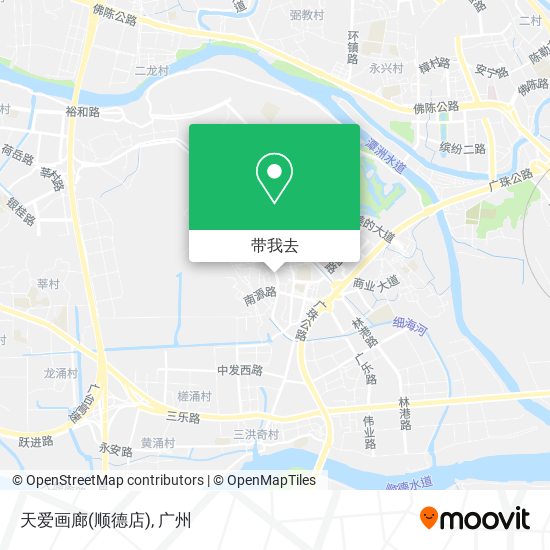 天爱画廊(顺德店)地图