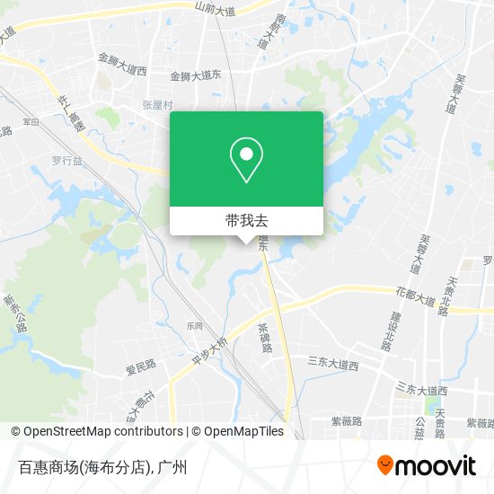 百惠商场(海布分店)地图