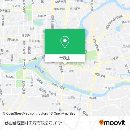 佛山信森园林工程有限公司地图