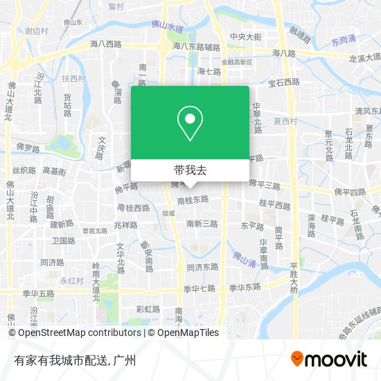 有家有我城市配送地图