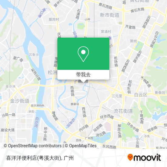 喜洋洋便利店(粤溪大街)地图