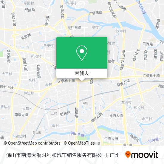 佛山市南海大沥时利和汽车销售服务有限公司地图