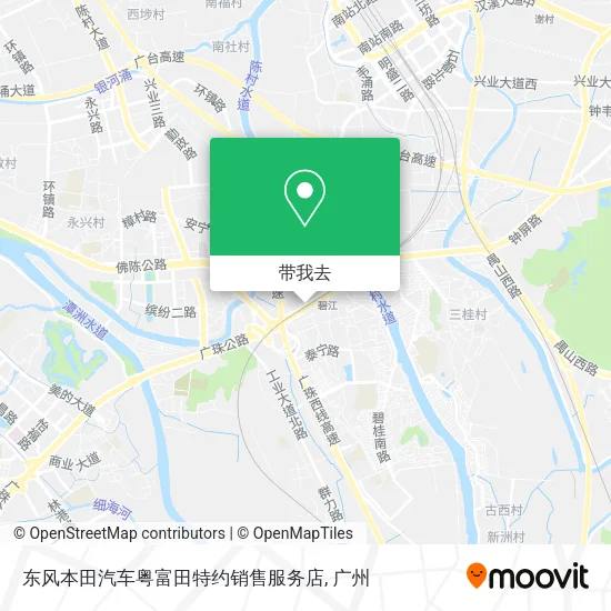 东风本田汽车粤富田特约销售服务店地图