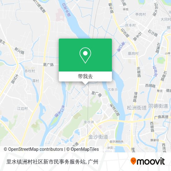 里水镇洲村社区新市民事务服务站地图