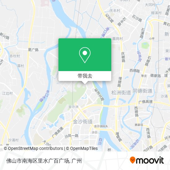 佛山市南海区里水广百广场地图