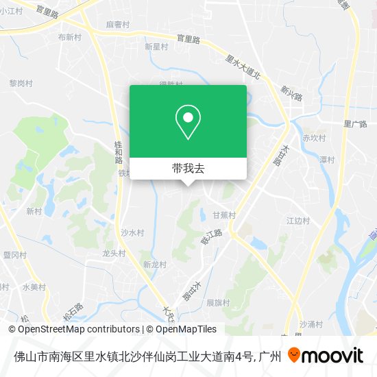 佛山市南海区里水镇北沙伴仙岗工业大道南4号地图