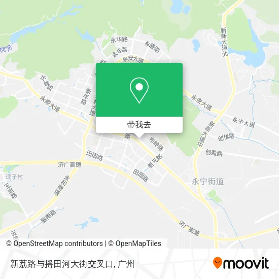 新荔路与摇田河大街交叉口地图