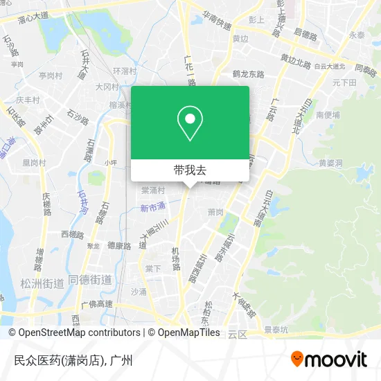 民众医药(潇岗店)地图
