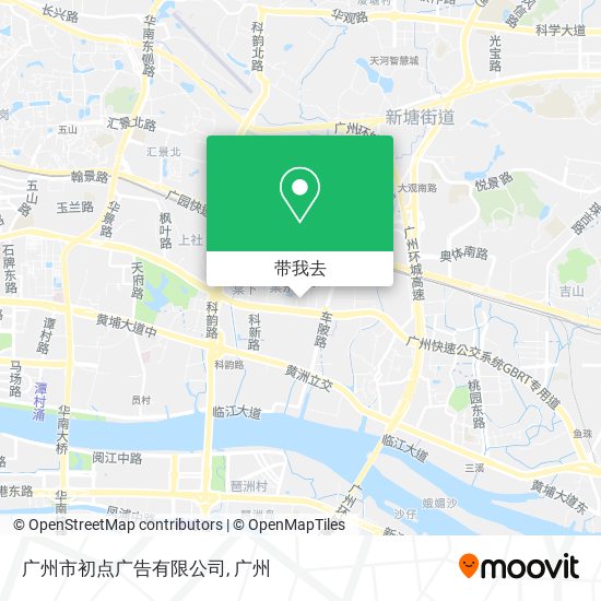 广州市初点广告有限公司地图