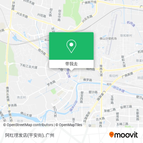 阿红理发店(平安街)地图