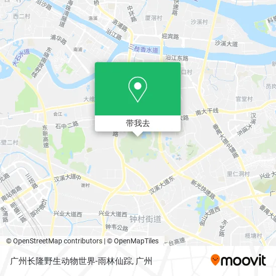 广州长隆野生动物世界-雨林仙踪地图