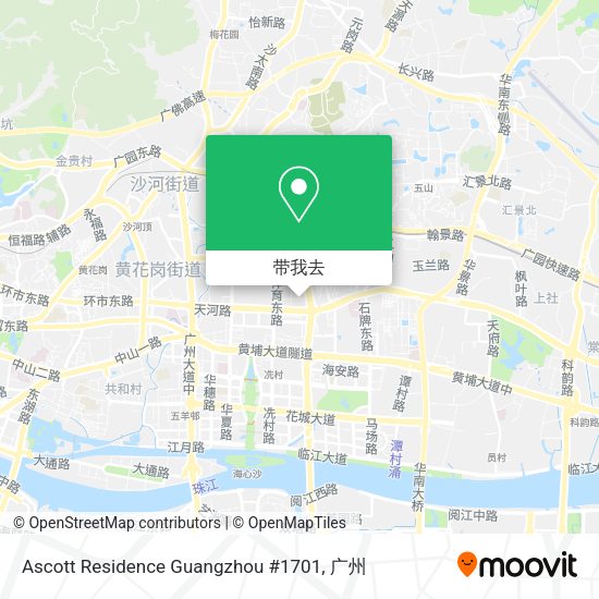 Ascott Residence Guangzhou #1701地图