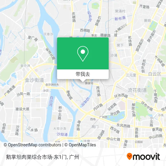 鹅掌坦肉菜综合市场-东1门地图