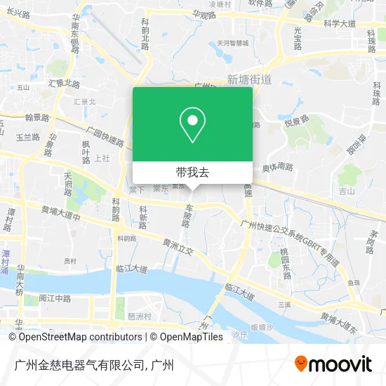 广州金慈电器气有限公司地图