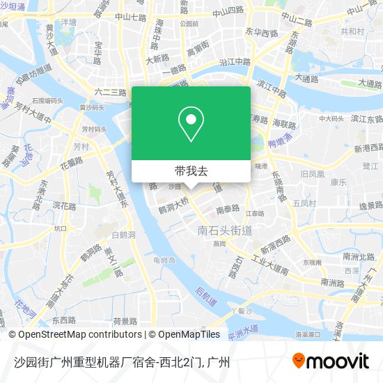 沙园街广州重型机器厂宿舍-西北2门地图