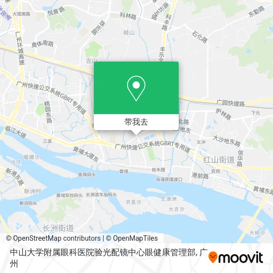 中山大学附属眼科医院验光配镜中心眼健康管理部地图