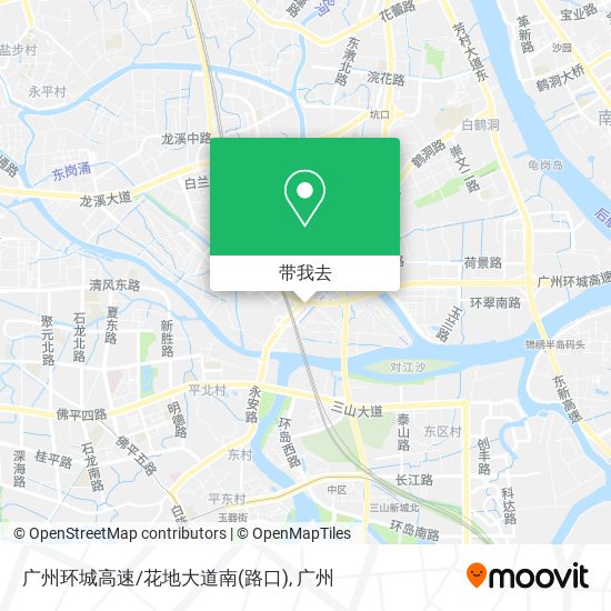 广州环城高速/花地大道南(路口)地图