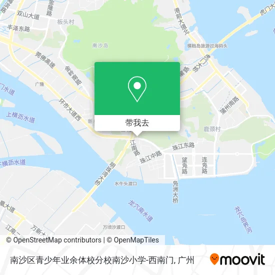 南沙区青少年业余体校分校南沙小学-西南门地图