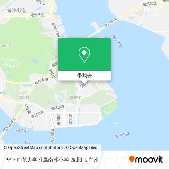 华南师范大学附属南沙小学-西北门地图
