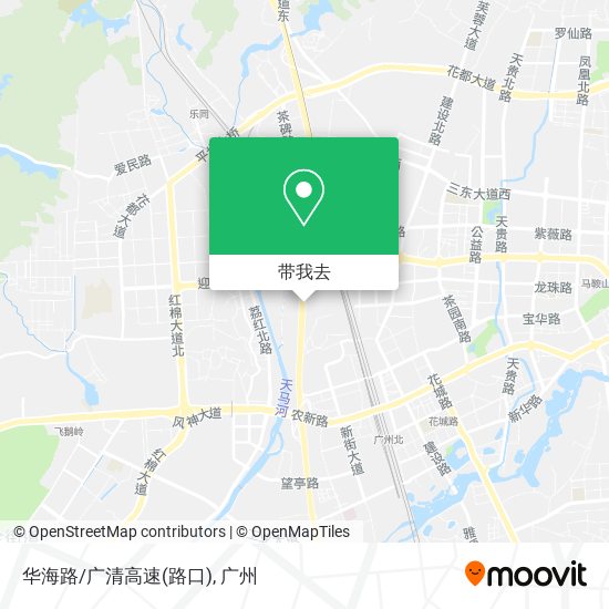华海路/广清高速(路口)地图