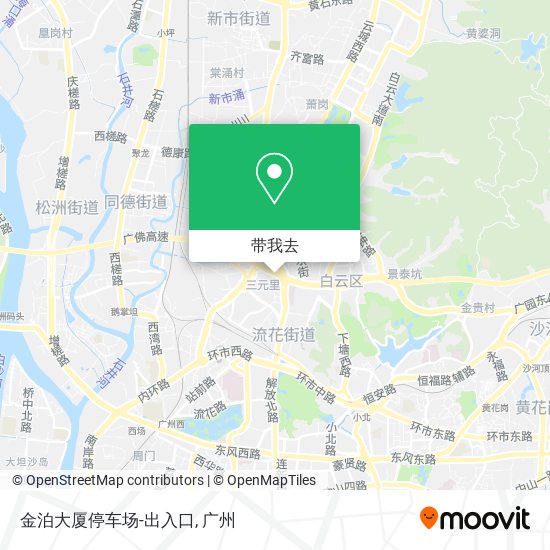 金泊大厦停车场-出入口地图