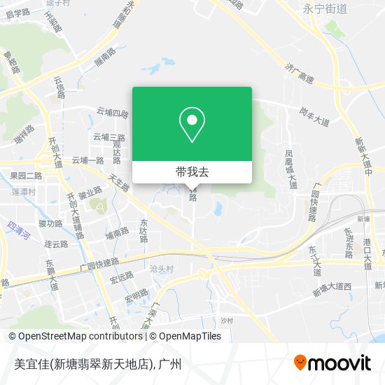 美宜佳(新塘翡翠新天地店)地图