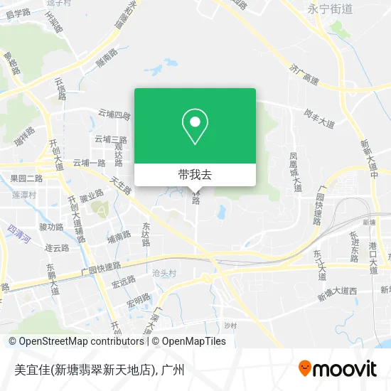 美宜佳(新塘翡翠新天地店)地图