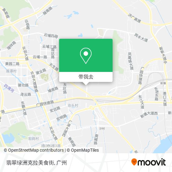 翡翠绿洲克拉美食街地图