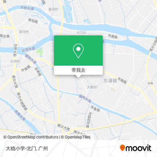 大稳小学-北门地图