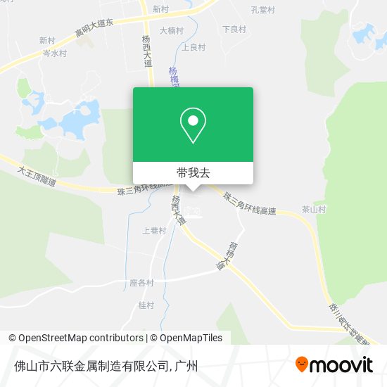 佛山市六联金属制造有限公司地图