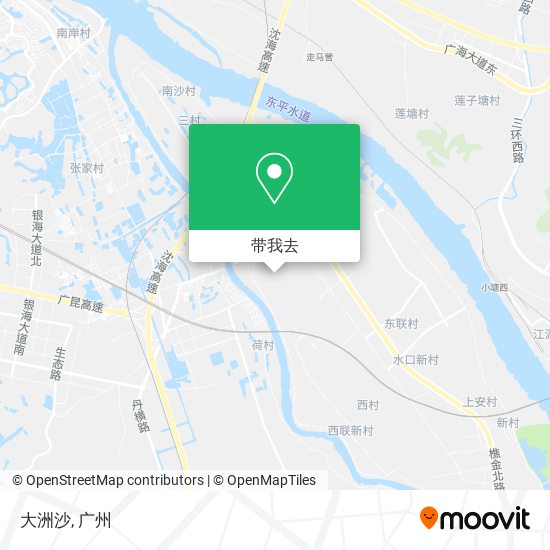 大洲沙地图