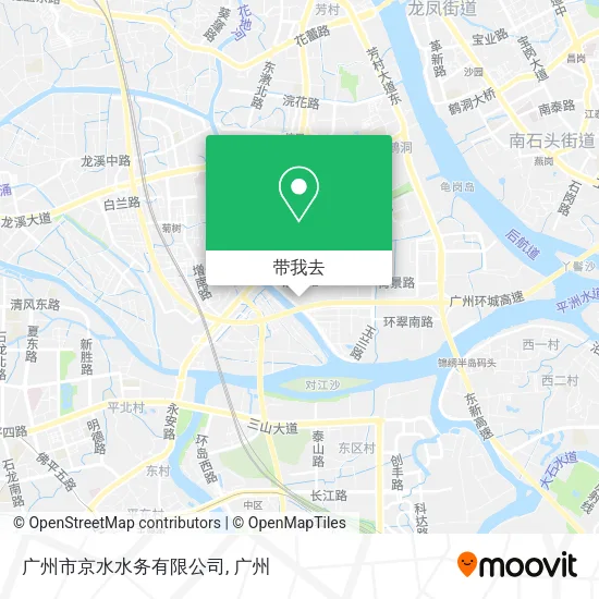 广州市京水水务有限公司地图