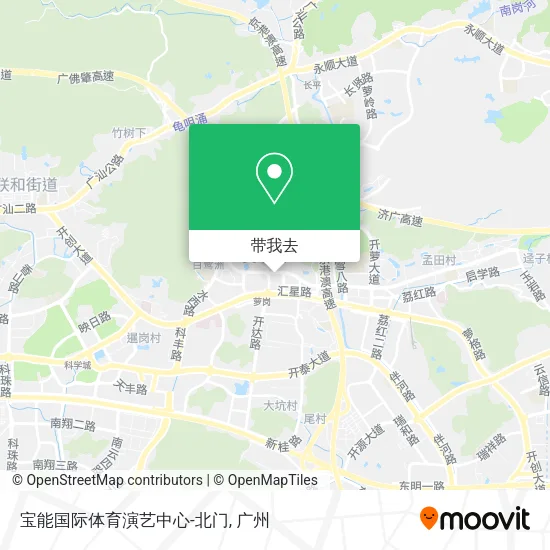 宝能国际体育演艺中心-北门地图
