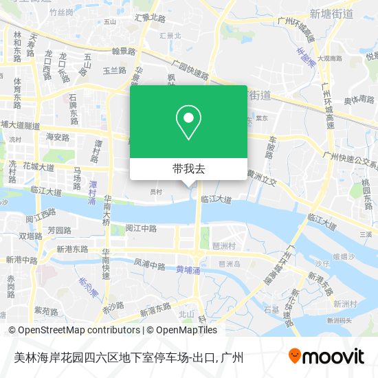 美林海岸花园四六区地下室停车场-出口地图