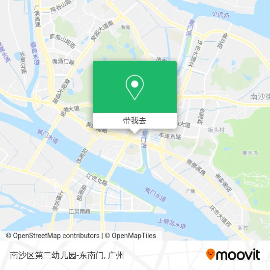 南沙区第二幼儿园-东南门地图