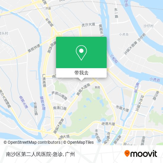 南沙区第二人民医院-急诊地图