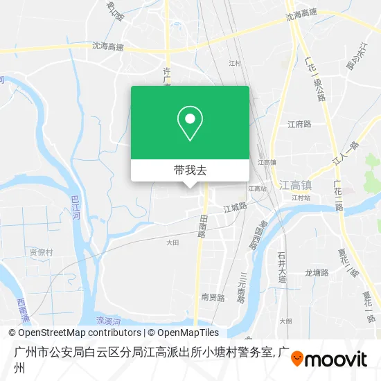 广州市公安局白云区分局江高派出所小塘村警务室地图