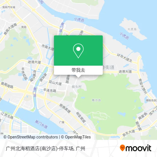 广州北海稻酒店(南沙店)-停车场地图