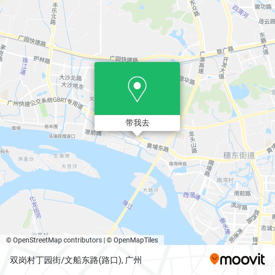 双岗村丁园街/文船东路(路口)地图