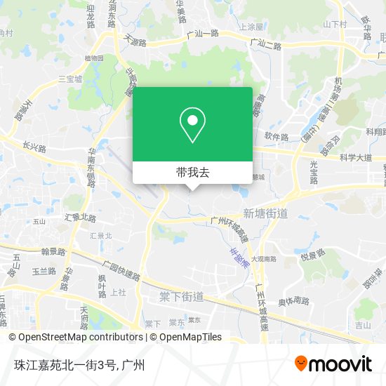 珠江嘉苑北一街3号地图