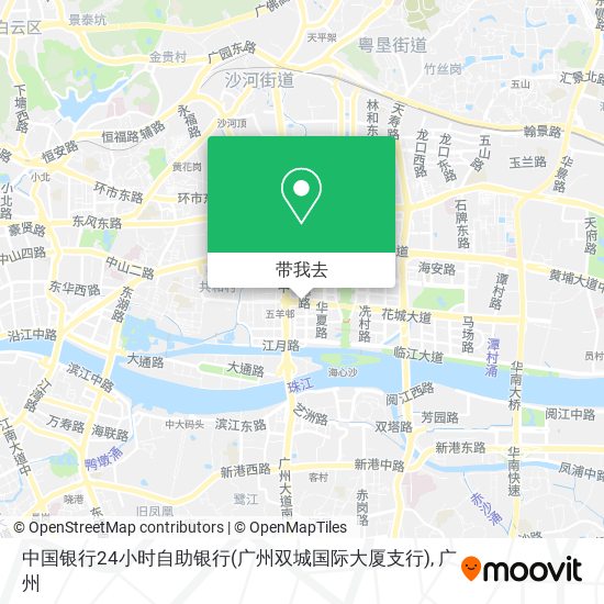 中国银行24小时自助银行(广州双城国际大厦支行)地图
