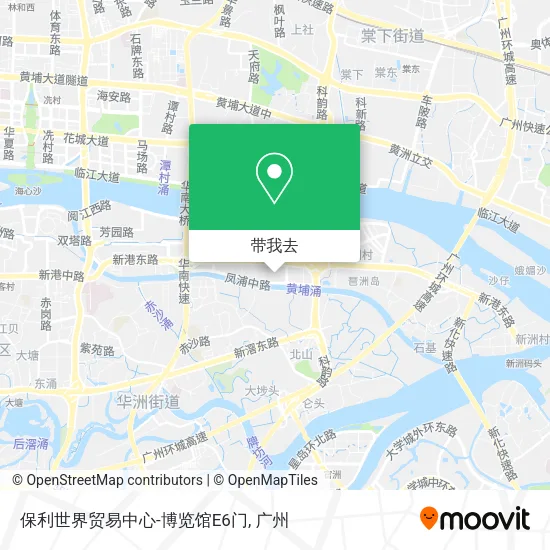 保利世界贸易中心-博览馆E6门地图