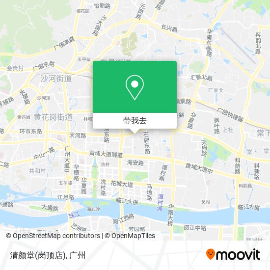 清颜堂(岗顶店)地图