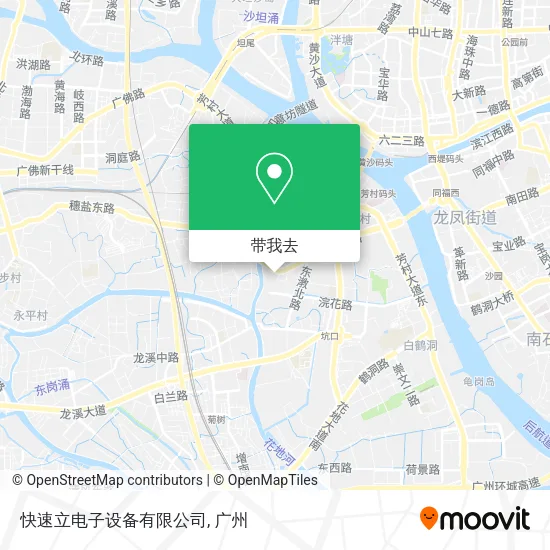快速立电子设备有限公司地图