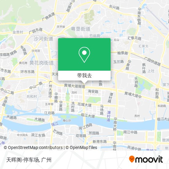 天晖阁-停车场地图