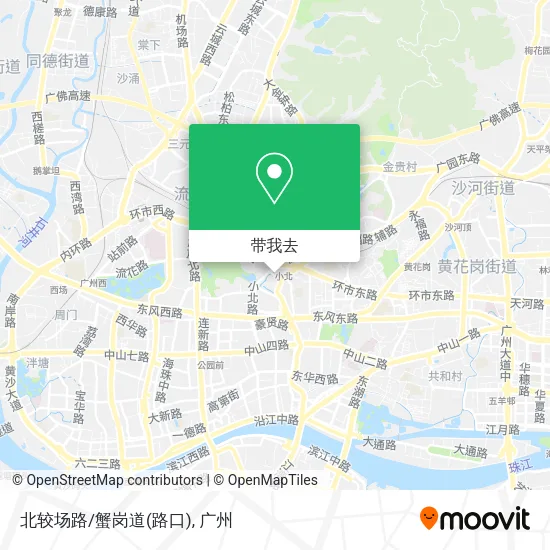 北较场路/蟹岗道(路口)地图