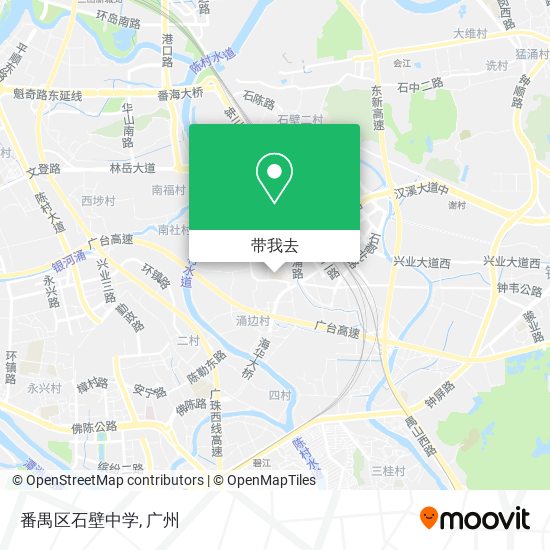番禺区石壁中学地图