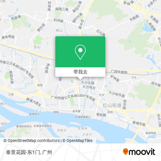 泰景花园-东1门地图
