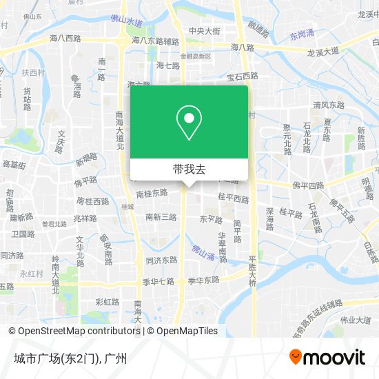 城市广场(东2门)地图